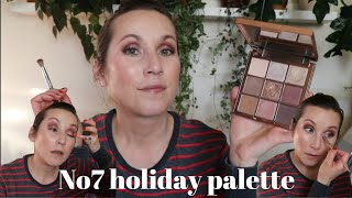 NEW! No7 Holiday Eyeshadow Palette! Demo + REVIEW!