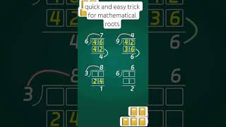 quick and easy trick for mathematical roots #math #mathematics #education #shortsfeed #shorts #fyp