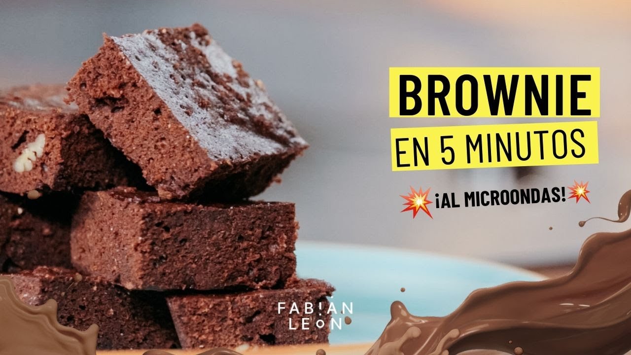 BROWNIE de chocolate AL MICROONDAS en 5 minutos 💥