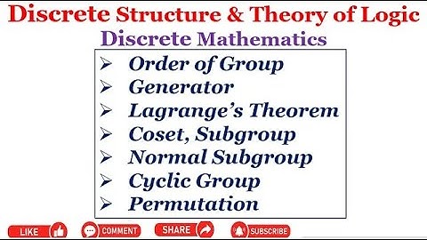 4.3 Order of Group | Generator | Lagrange’s Theorem | Coset | Subgroup | Normal Subgrp |Cyclic Group