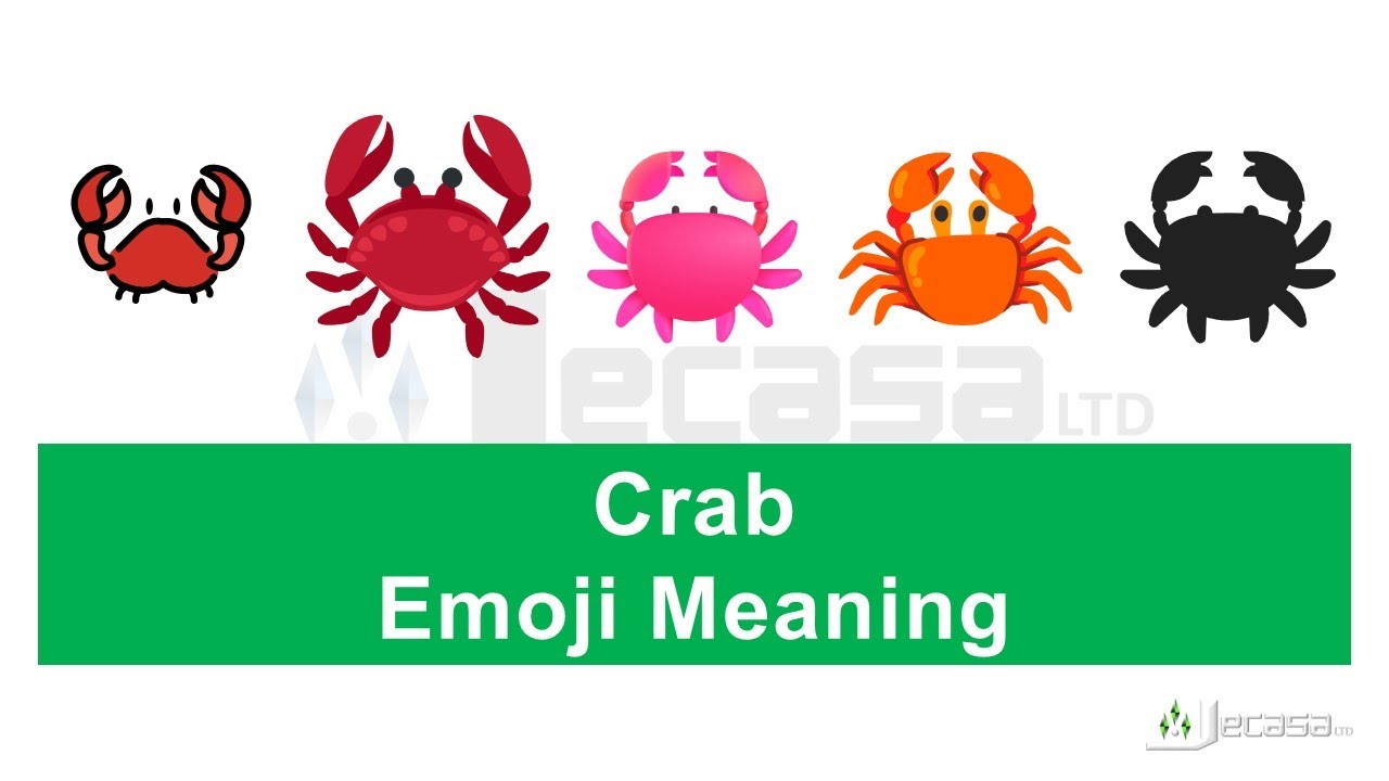 Crab Emoji 🦀 Meaning | Learning Emojis - YouTube