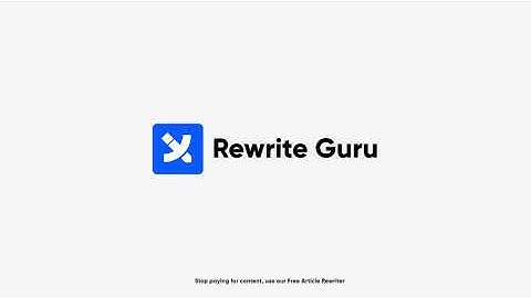 Generate Unique Content - 100% Unique | RewriteGuru.com