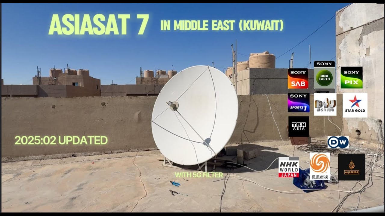 Asiasat 7  C band signal tracking in Kuwait  2025.02
