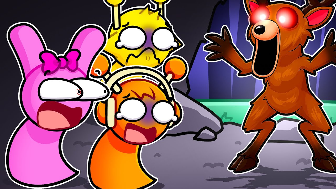 Sobrevivemos 99 NOITES dessa CRIATURA no Roblox! | Pinki, Simon e Oren Sprunki