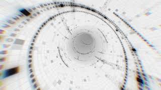 Digital code data tunnel loop white | 4k background animation | Stock Video Background | ASHI-VFX