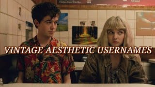 Vintage Aesthetic Usernames *not taken* screenshot 5