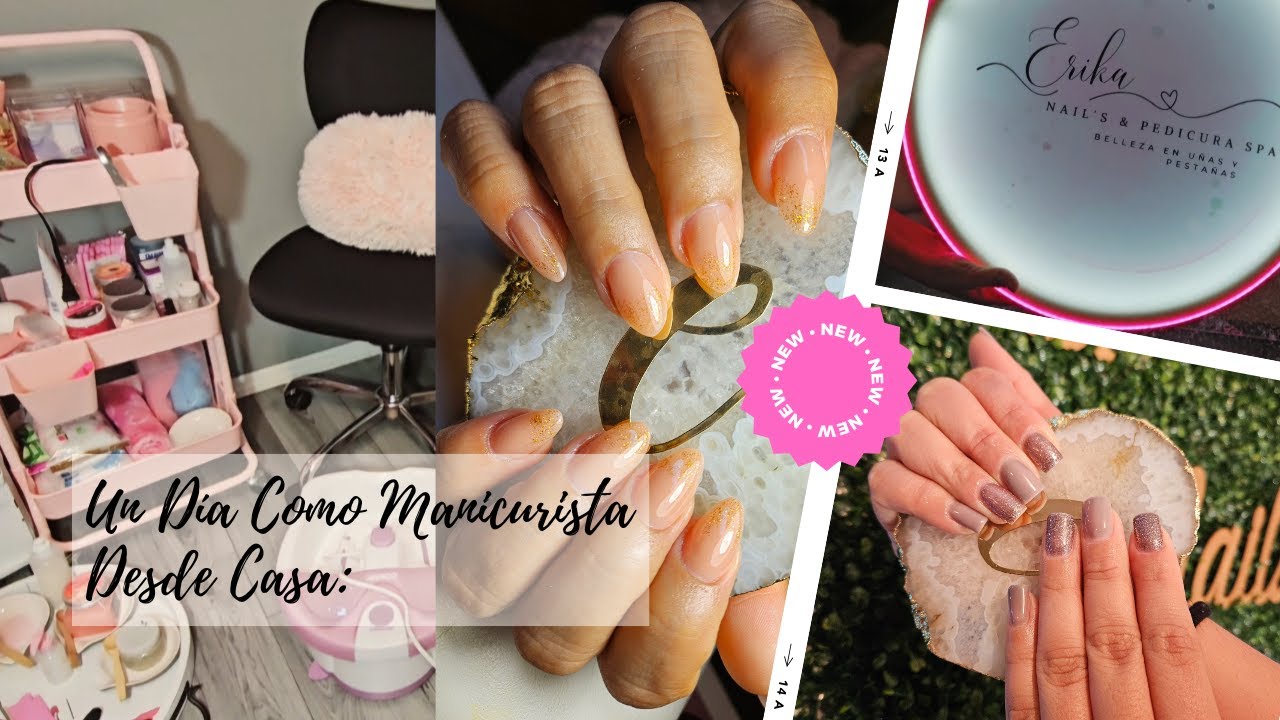 Un día como MANICURISTA | Me llego mi NUEVO Anuncio 💅🏻 🙈 📦