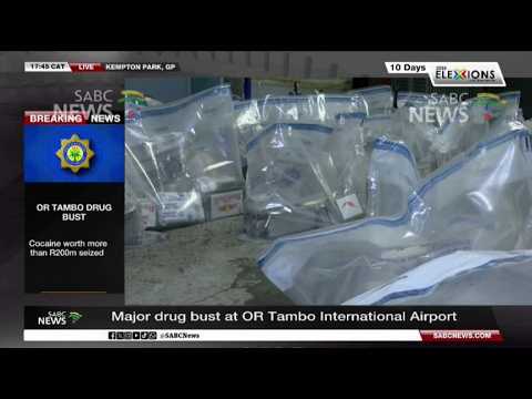 Massive cocaine haul bust at ORTIA