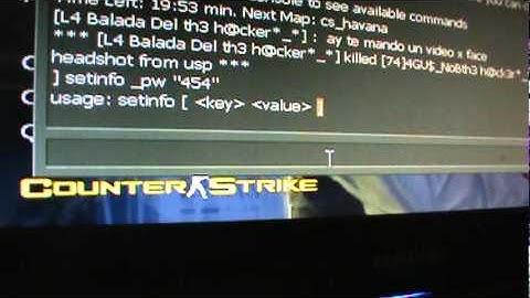 Como hago para entrar a mi cuenta de Admin Cs 1.6