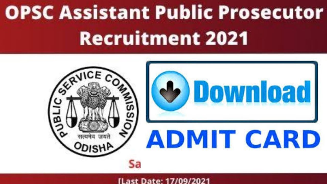 Assistant Public Prosecutor Admit Card Download Procedure