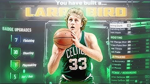 NBA2K20 LARRY BIRD BUILD - OFFENSIVE DEMIGOD BUILD