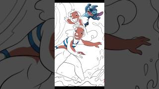Lilo and stich on waves Disney Color book