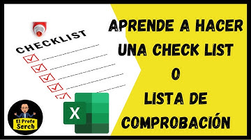 APRENDE A HACER UNA CHECK LIST O LISTA DE COMPROBACION EN EXCEL