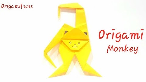 How To Make Origami Monkey Easy
