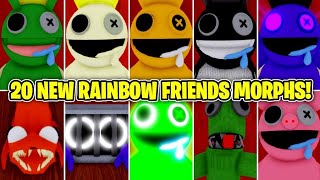 20 TIPOS de BICHO AZUL BABÃO (Roblox Rainbow Friends Morphs) 