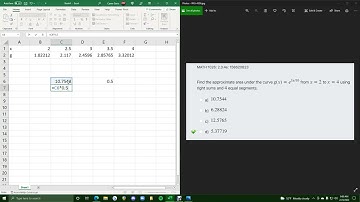 Finding Crazy Right Riemann Sums in Excel!