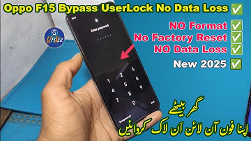 Unlock Oppo F15 Without Format | Read Pattern, PIN & Password | No Data Loss