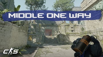 CS2 Ancient - Middle ONE WAY smoke from CT Spawn (Patched)