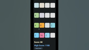 2048 #Game Using #Python #Flet ( #Touch + #Keyboard ) With Source #code