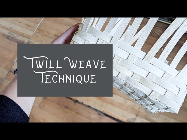 BASKET WEAVING PATTERN TUTORIAL Jagoda Twill, Randing, & Folded Rim