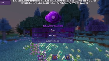 Galaxy Client on Mcpe 1.19 999Fps