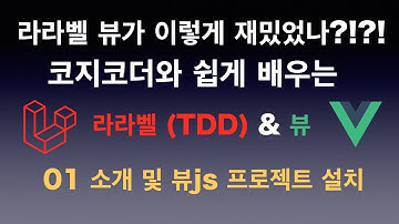 [라라벨 + 뷰] 01 소개 및 뷰js 프로젝트 설치