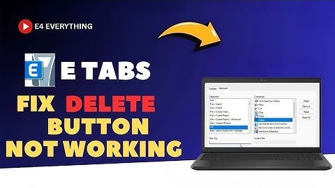 How to Fix the  Delete Button Not working in Etabs | Etabs Fix | Etabs Tricks