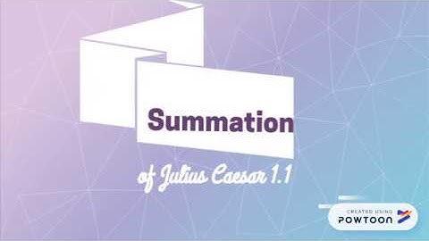 Julius Caesar 1.1 Summary