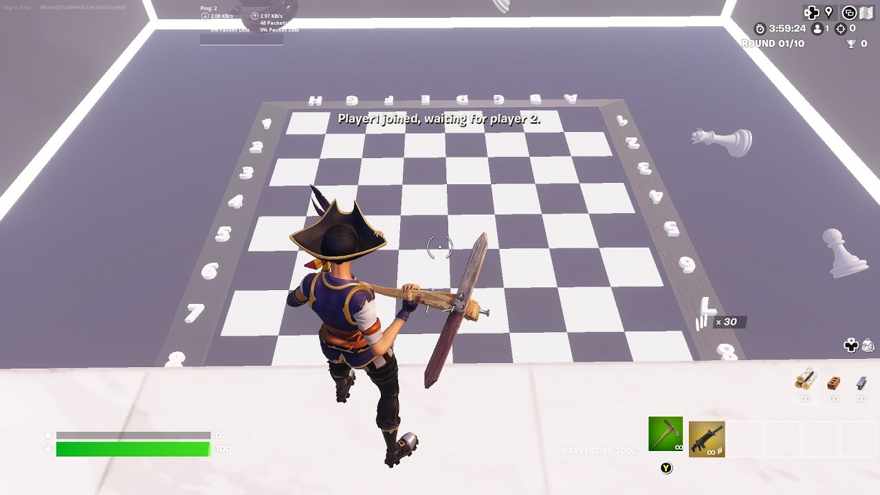 I made fully working Chess in fortnite creative! There's 69,352,859,712,417  possible chess games and you can do them all : r/FortniteCreative