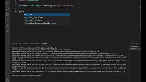 how to fetch wikipedia content by just 3 lines of python code