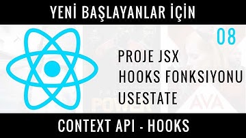 Yeni Başlayanlar İçin REACT CONTEXT API - HOOKS 08 : Hooks Fonksiyonu, Detaylı "useState".