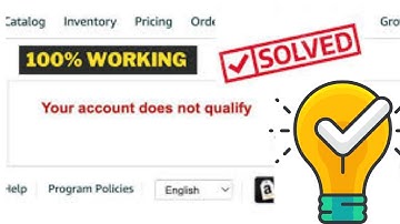 Amazon account does not qualify issue Solution- Best Trick