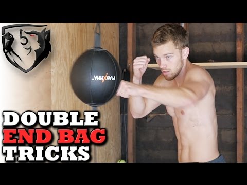 2Double End Muay Thai Boxing Punching Bag Speed Ball Punch Training Fitness 