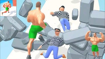 Muscle Rush All Levels Mobile Walkthrough iOS, Android Game Body Run GamePlay New Pro Max Level