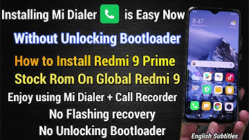 Without Unlock Bootloader Install India Region Rom On Redmi 9 get Mi Dialer اردو हिंदी