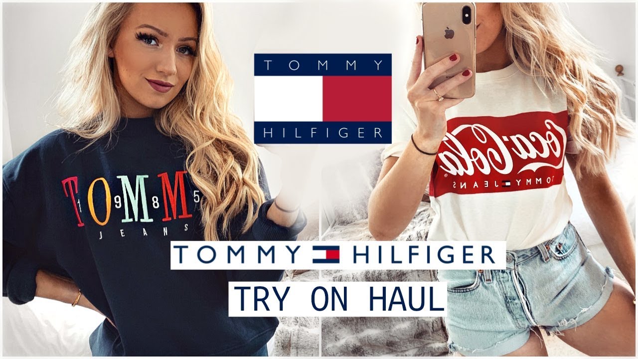 TOMMY HILFIGER TRY ON HAUL - YouTube