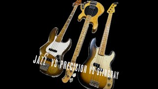 Jazz Bass VS Precision Bass VS Music Man Stingray