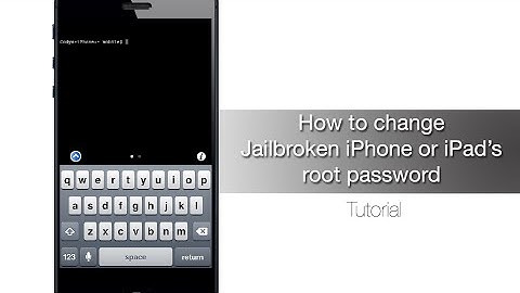 How to change Jailbroken iPhone or iPad