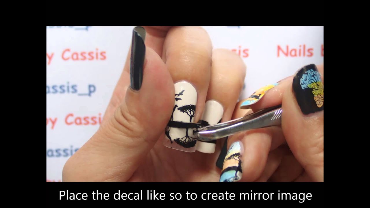 Safari Silhouette Mirror Stamping