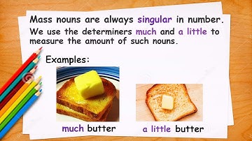 Noun Determiners (much, many, a little, a few) | Teacher Bunny