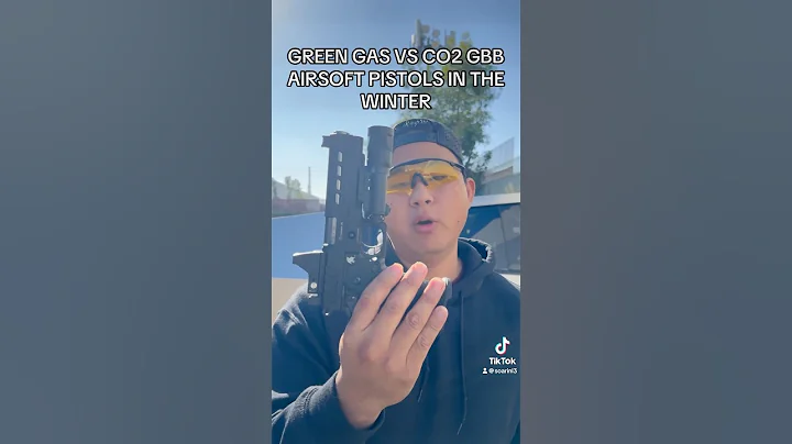 Green Gas VS CO2 GBB Airsoft Pistols in the Winter #short #shorts #airsoft #airsoftgi #gaming #gbb