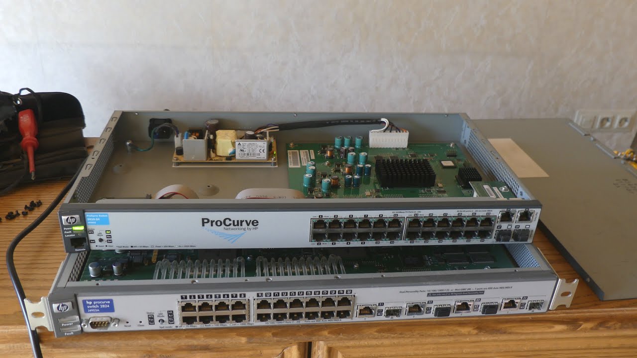 Bitbastelei 374 Hp Procurve 2610 Und 24 Switche Youtube