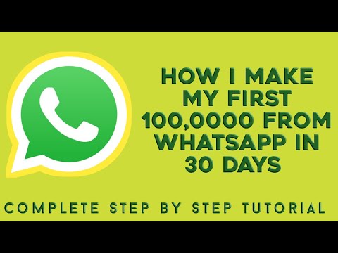 MAKE MONEY ON WHATSAP || HOW I MONETIZE MY WHATSAP AND EARN $100 WEEKLY [STEP BY STEP TUTORIAL]