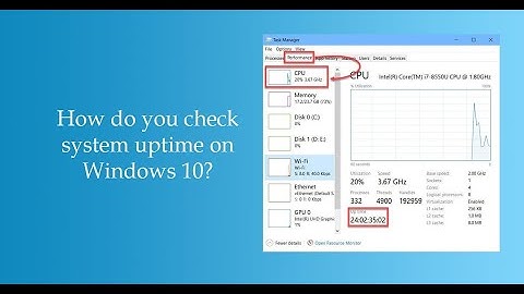 CPU UP Time On Windows 11 - How To Fix | How to Reset CPU Uptime | Reset Your High CPU Uptime