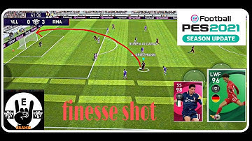 The easiest way to do curl shot/banana shot in pes 2021 mobile.🔥🤯