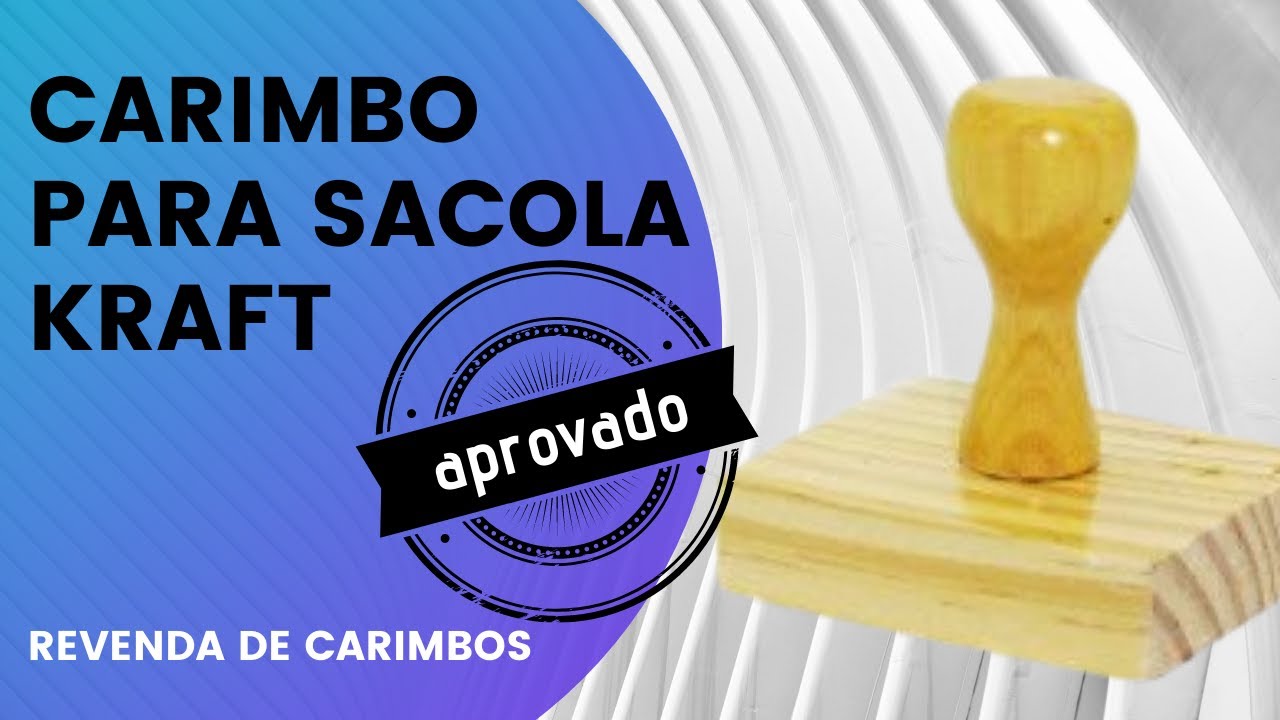 Carimbo Personalizado para Sacola Kraft - Carimbos Tridi