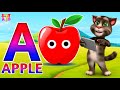 Phonics Song 2 with TWO Words in 3D - A For Apple🍎🍏- ABC Alphabet Songs with Sounds for Children's