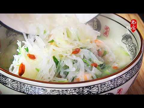 冬天喝一碗萝卜丝汤浑身舒坦｜Delicious Shredded Daikon Soup｜尚食厨房