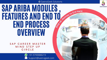 SAP Ariba Modules , Features and end to end process overview