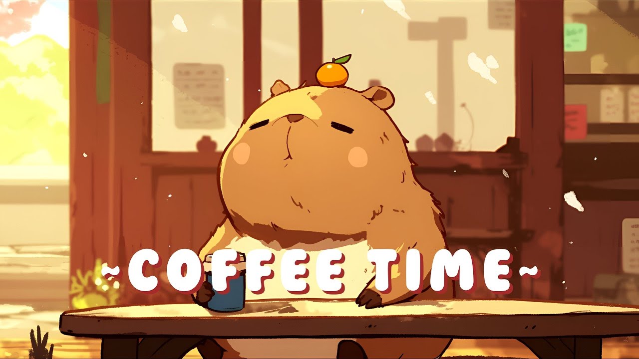 Capybara Chill Station - Cozy Beats for Relaxation ~ Sweet Dreams ~ 🦫 🍵 ✨ | High Quality